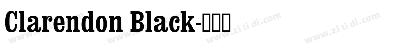 Clarendon Black字体转换